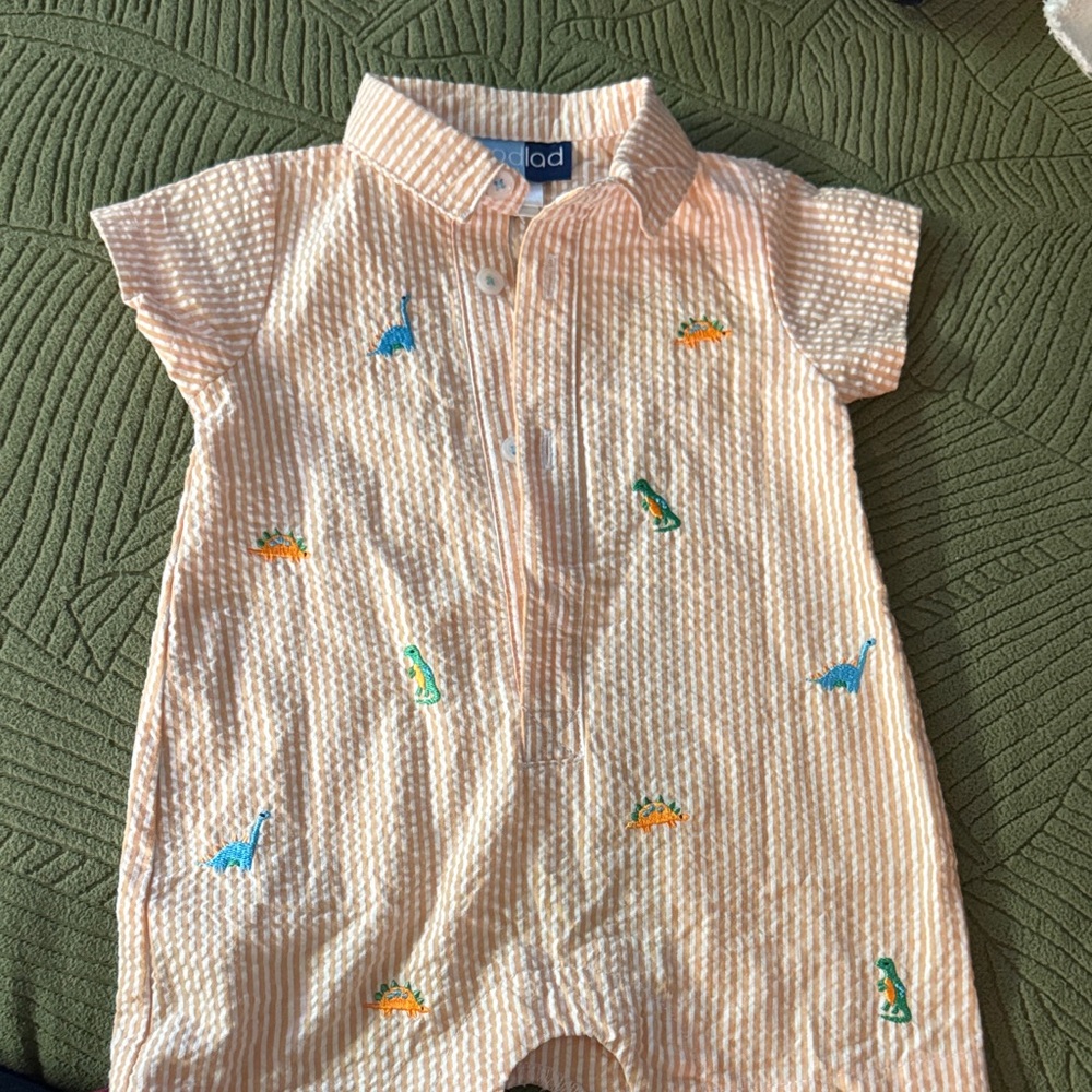 Good Lad Striped Baby Romper